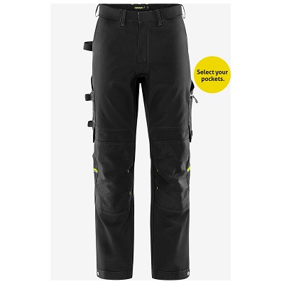 Darba bikses FRISTADS 2801 GHST Craftsman Stretch, melnas