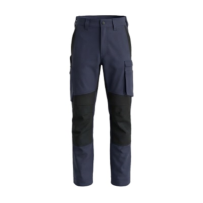 Darba bikses COMBO Elastic cotton, zilas/melnas
