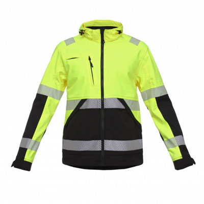 Darba jaka VALENCIA Softshell 4084 Hi-Vis dzeltena/melna