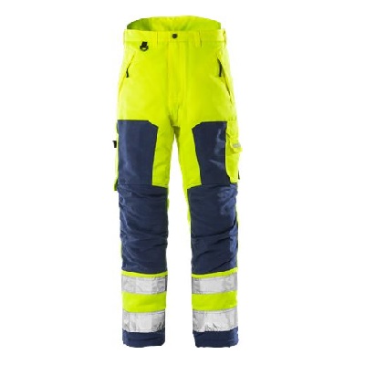 Ziemas darba bikses CL2 2034 PP Hi-Vis, dzeltens/zils