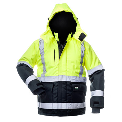 Ziemas darba jaka CANVAS 8946 Hi-Vis dzeltena/t.zila