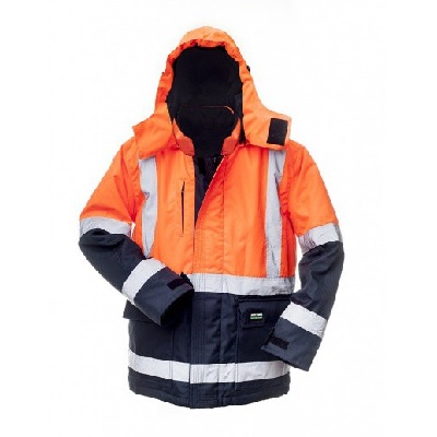Ziemas darba jaka Canvas Hi-Vis 8945, oranža/t.zila