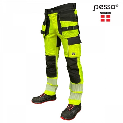 Darba bikses PESSO Uranus Hi-Vis dzeltens/melns