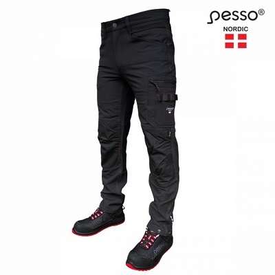 Bikses PESSO MERCURY Stretch, melnas