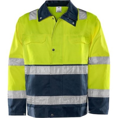 Darba jaka FRISTADS 4794 TH CL3 Hi-Vis dzeltena/zila