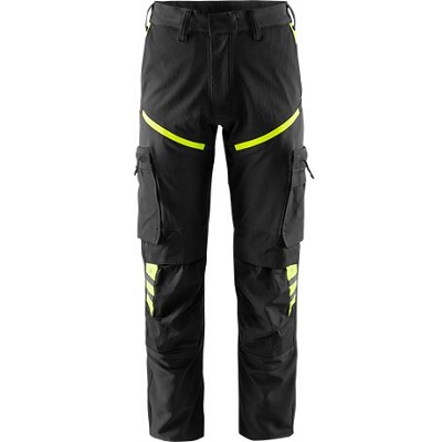 Darba bikses Fristads Stretch 2653 LWS, melnas/HV dzelt.