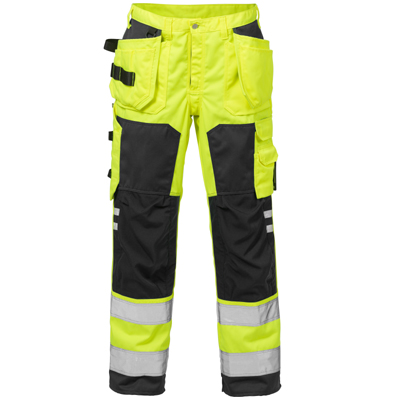 Darba bikses FRISTADS 2025 PLU CL2 Hi-Vis dzeltenas