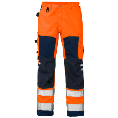 Darba bikses FRISTADS 2026 PLU, oranžas/zilas