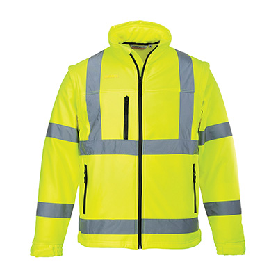 Darba jaka PORTWEST S428 Softshell Hi-Vis dzeltena