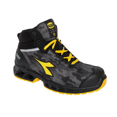 Darba puszābaki DIADORA 177669 SHARK STABLE IMPACT MID S3 SRC ESD, melni